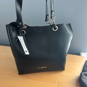 Karl Lagerfeld Sleek Black Tote